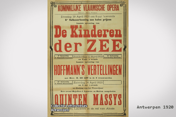 Affiche 1920 Antwerpen
