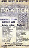 Affiche Les XX - 1889