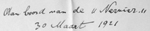 Letter 30.03.1921 Nervier