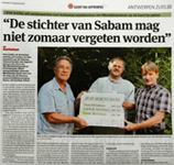 Gazet van Antwerpen 16.08.2011